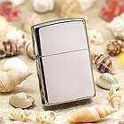 Зажигалка Zippo 250 Chrome серая 250, фото 2