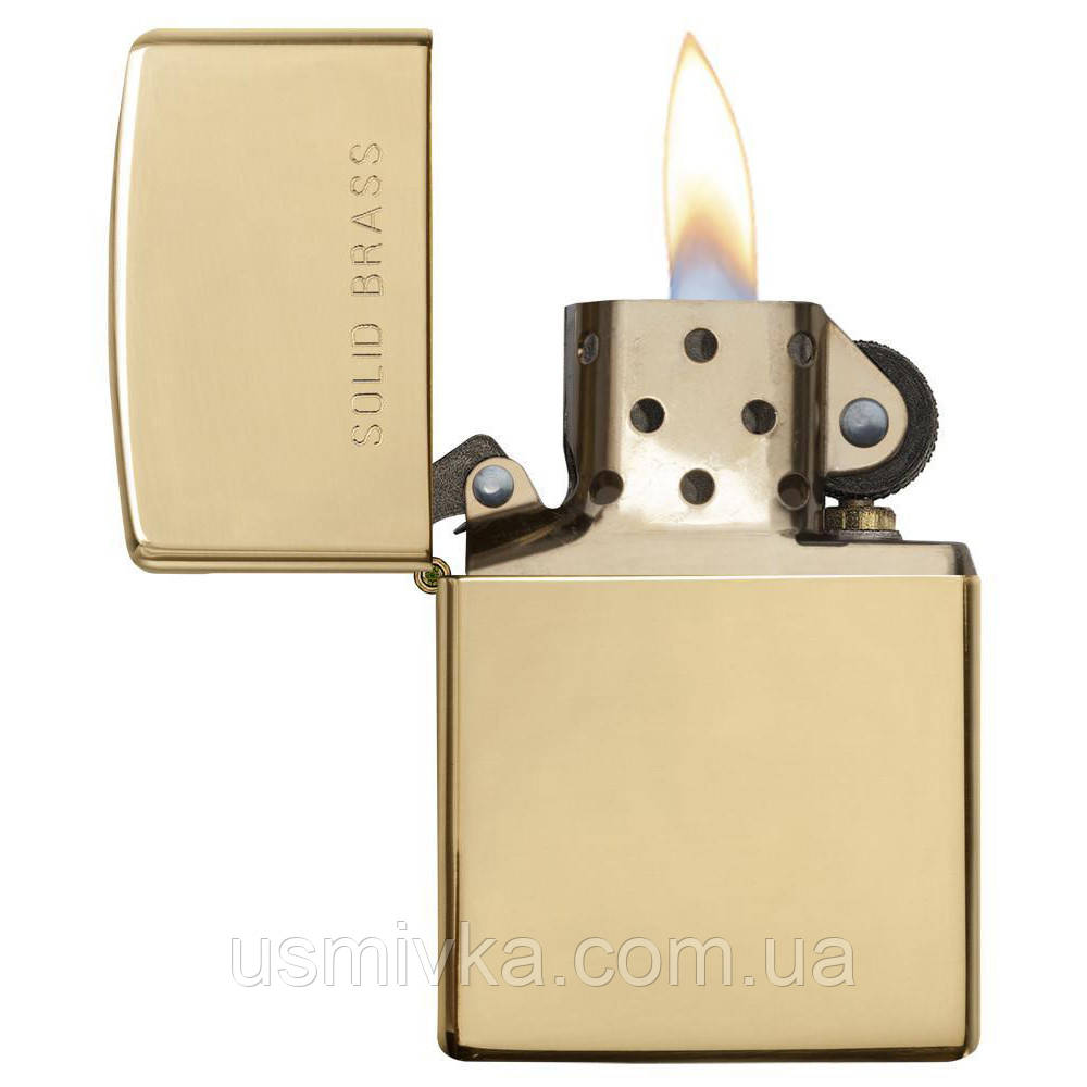 Зажигалка Zippo 254 BRASS (Латунь) - фото 4 - id-p323932729