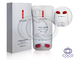 Крем для шиї з масажними роликами Venzen Areginine Beauty Neck Cream