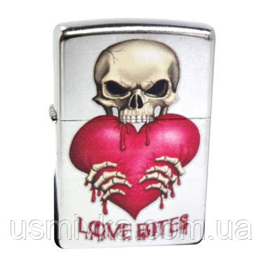 Запальничка Zippo 28464 LOVE BITES сіра 28464