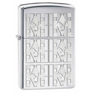 Запальничка Zippo 28624 Playboy Diamonds сіра 28624