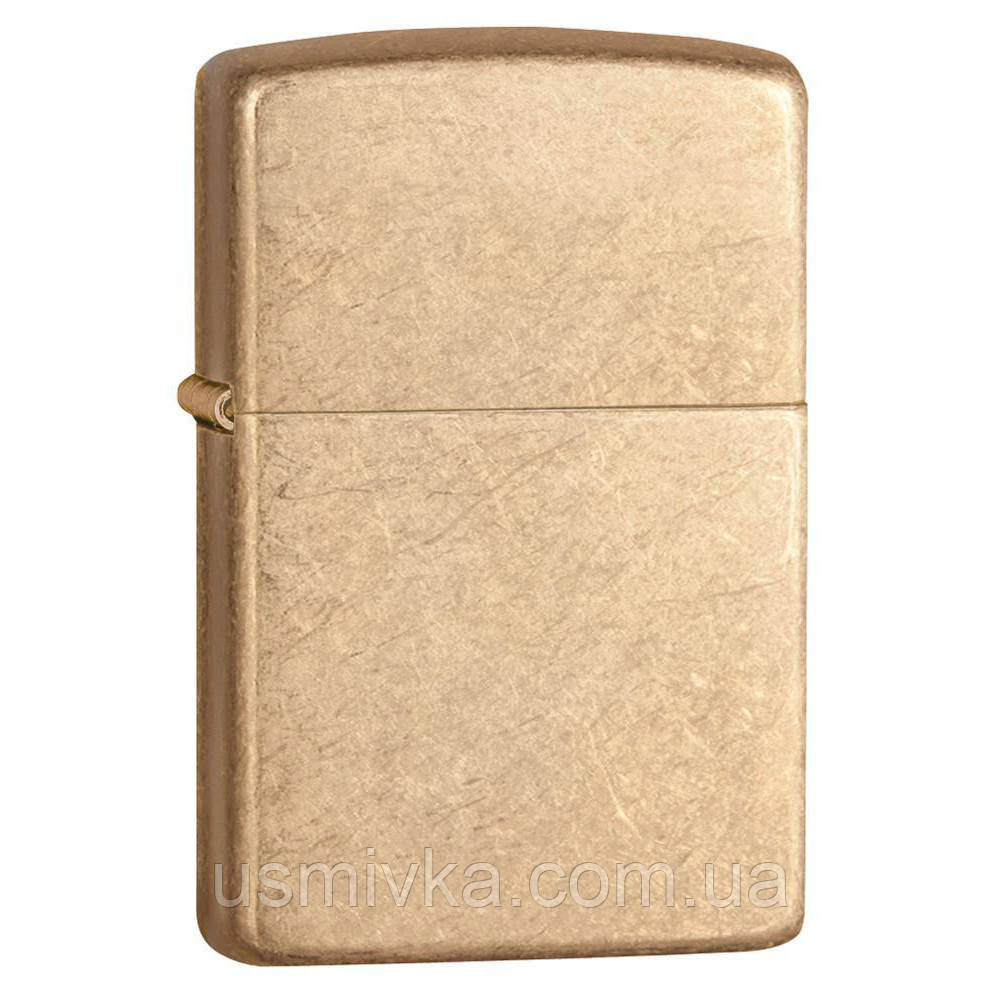 Запальничка Zippo 28496 Armor™ Tumbled Brass жовта