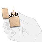 Запальничка Zippo 28496 Armor™ Tumbled Brass жовта, фото 4