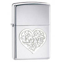 Запальничка Zippo 24459 LOVE сіра 24459