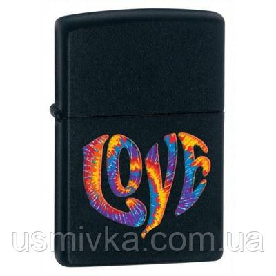 Запальничка Zippo 28045 LOVE чорна 28045