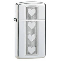 Запальничка Zippo 28476 HEART сіра 28476