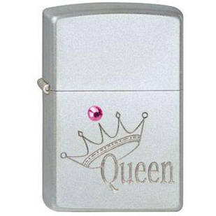 Запальничка Zippo 420.061 QUEEN сіра 420061