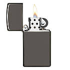 Запальничка Zippo 20492 BLACK ICE чорна 20492, фото 4