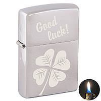 Зажигалка Zippo 200 Brushed Chrome Матовый хром