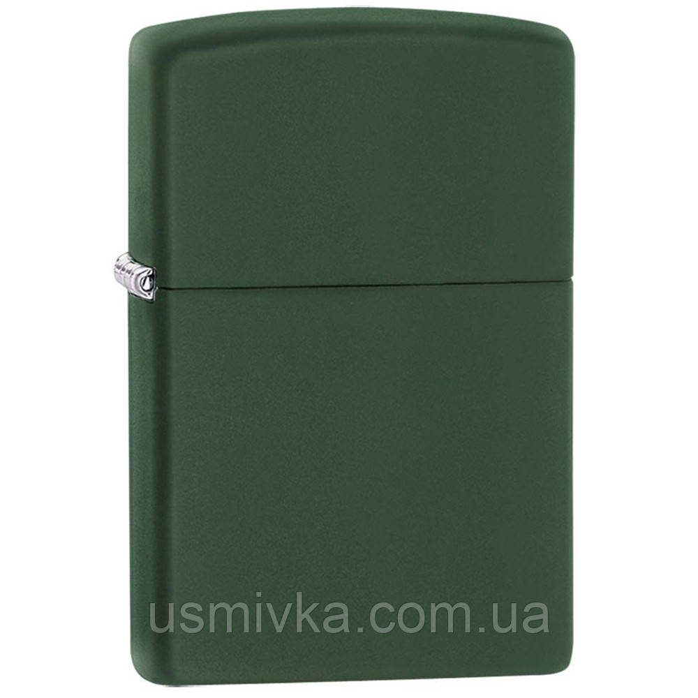 Бензинова запальничка Zippo 221 зелена матова, фото 1