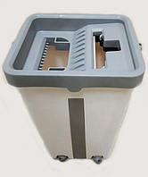 Швабра з відром з автоматичним віджиманням Scratch Cleaning Easy Mop ⁇ Комплект для прибирання Диво-швабра з віджиманням, фото 5