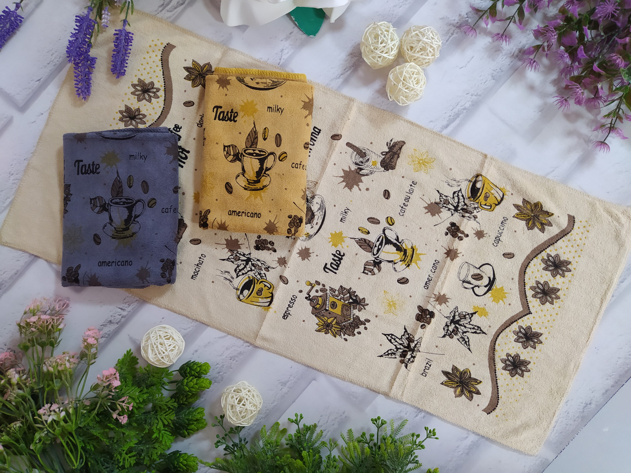 Рушник для кухні р. 74х34 см мікрофібра