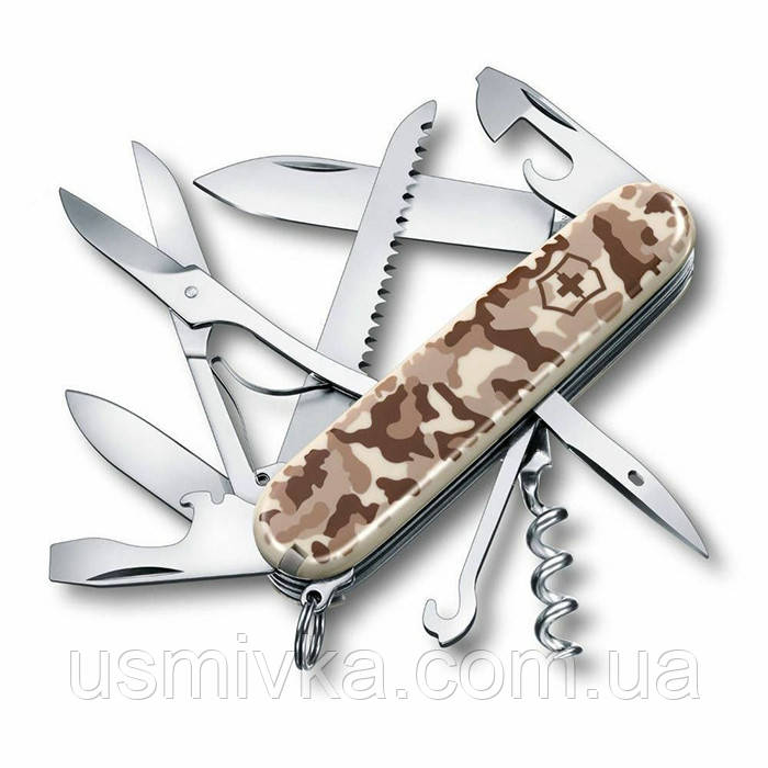 Ніж Victorinox 1.3713.941 HUNTSMAN, 91 mm, Desert Comouflage, фото 1