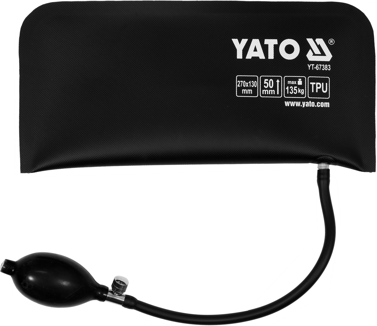 Подушка монтажна до 135 кг надувна YATO 270х130мм