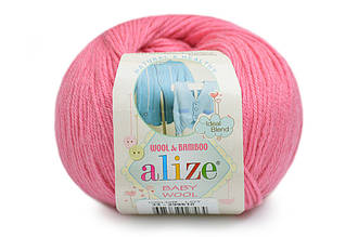 Alize Baby Wool, Темно-рожевий №33