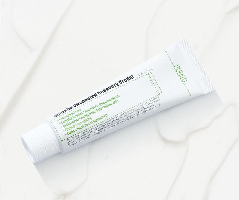 Відновлючий та заспокійливий крем PURITO Centella Unscented Recovery Cream, 50ml