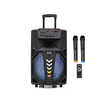 Портативная акустика BIG240STAR USB/MP3/FM/BT/TWS + 2pcs VHF mic