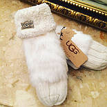 Жіночі стильні рукавиці "UGG" (розквітки), фото 3