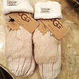 Жіночі стильні рукавиці "UGG" (розквітки), фото 5