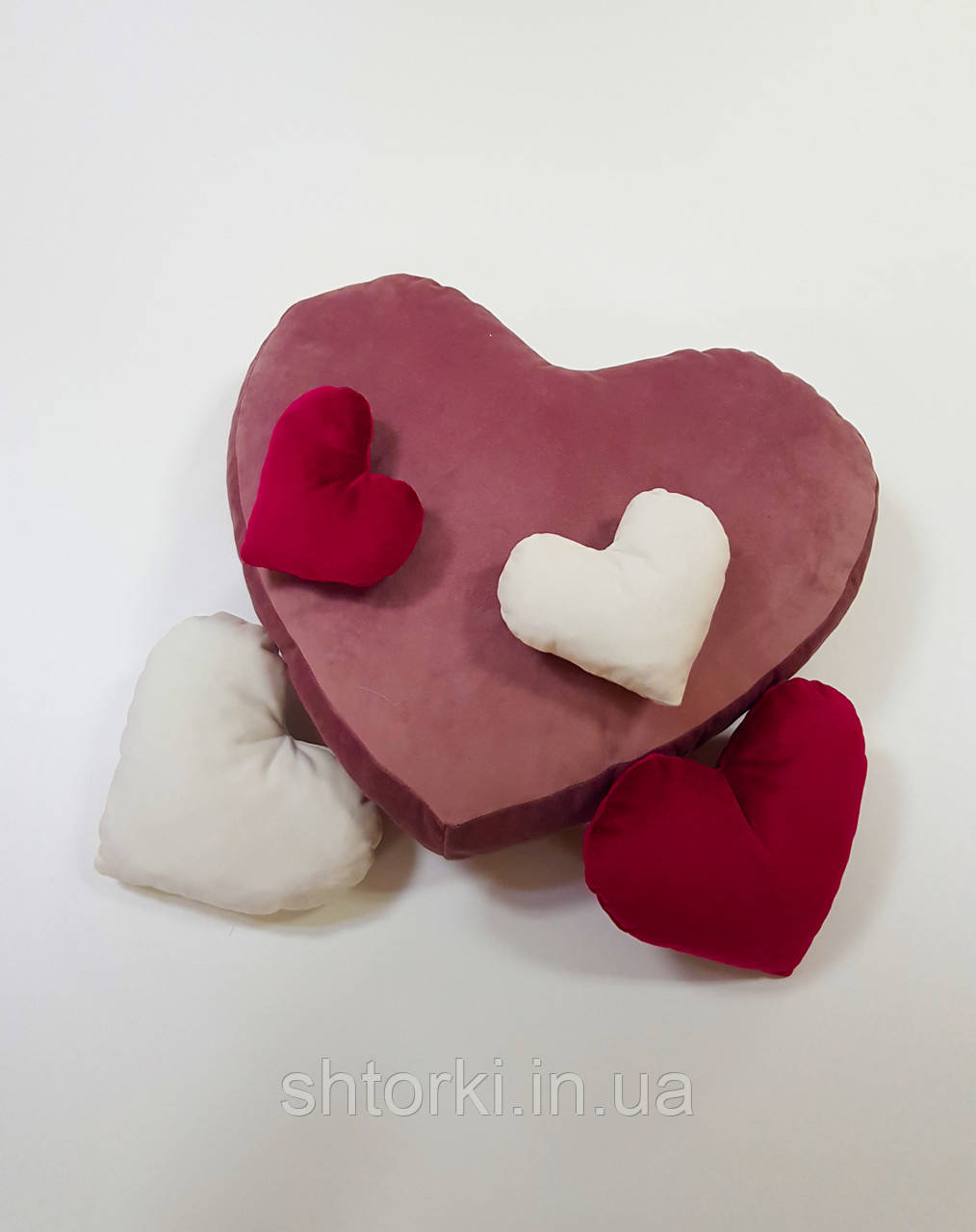 Комплект подушок Серце для подарунка, 5 шт.