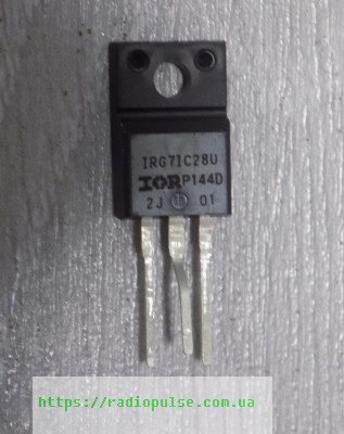 IGBT-транзистор IRG7IC28U (600V,225A) оригінал , TO220F (ID#1343660580 ...