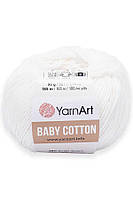 Yarnart Baby Cotton(беби коттон) - 401 кремовый