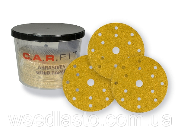 CF Gold Paper Круг абразивний D150 мм на папері/15 відв. P500 (100 шт.)