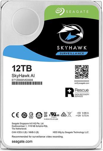 Жорсткий диск 12TB Seagate SkyHawk AI ST12000VE0008 для відеоспостереження