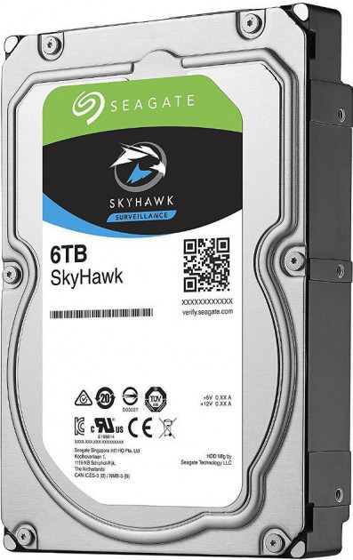 Жорсткий диск 6TB Seagate Skyhawk ST6000VX001 для відеоспостереження