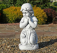 Садовая фигура Ребёнок молящийся на коленках 54x24x33 см ССП12092-1 Серый