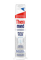 Зубная паста Theramed natur-weiss (отбеливающая) с дозатором 100 мл