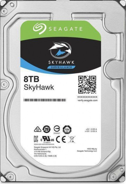 Жорсткий диск 8TB Seagate SkyHawk ST8000VX004 для відеоспостереження