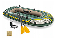 Надувная лодка Intex Seahawk 2 двухместная