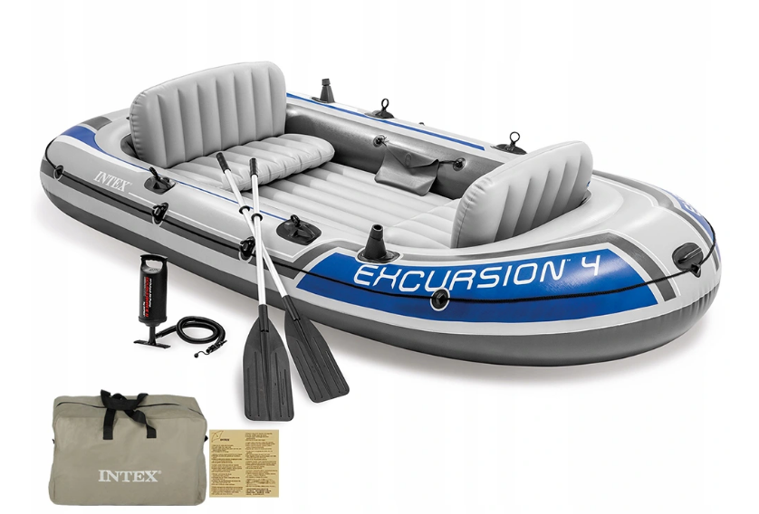 Intex надувний човен Excursion 4 чотиримісна