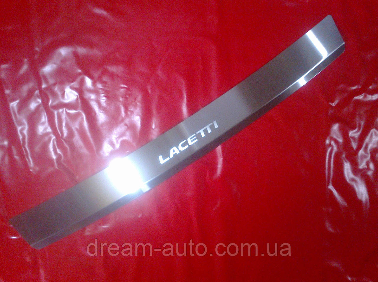 Накладка на задній бампер з загином CHEVROLET LACETTI седан