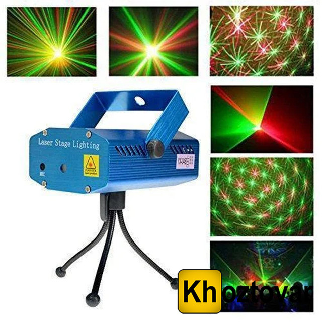 Лазерний проєктор Диско LASER HJ09 2in1 ⁇ Mini Laser Stage Lighting з триногою