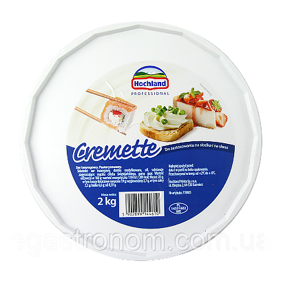 Крем-сир кремета класична Хохланд Hochland 2kg 4шт/ящ (Код: 00-00003792)