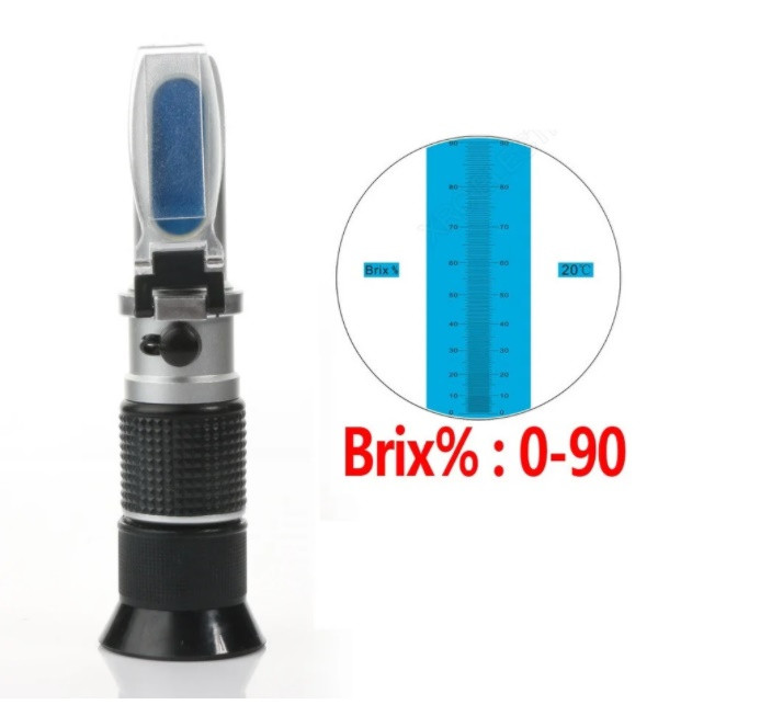Рефрактометр RZ 117 тестер цукристості 0 ~ 90 Brix для меду, сиропу, джему (RZ117)
