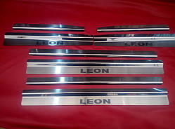 Накладки на пороги преміум Seat Leon 2 2005-2012