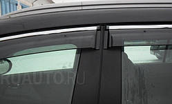 Вітровики з хром молдингом Toyota Rav4 2013-2019