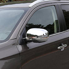 Накладки на дзеркала Mitsubishi Outlander XL з вирізом під поворот