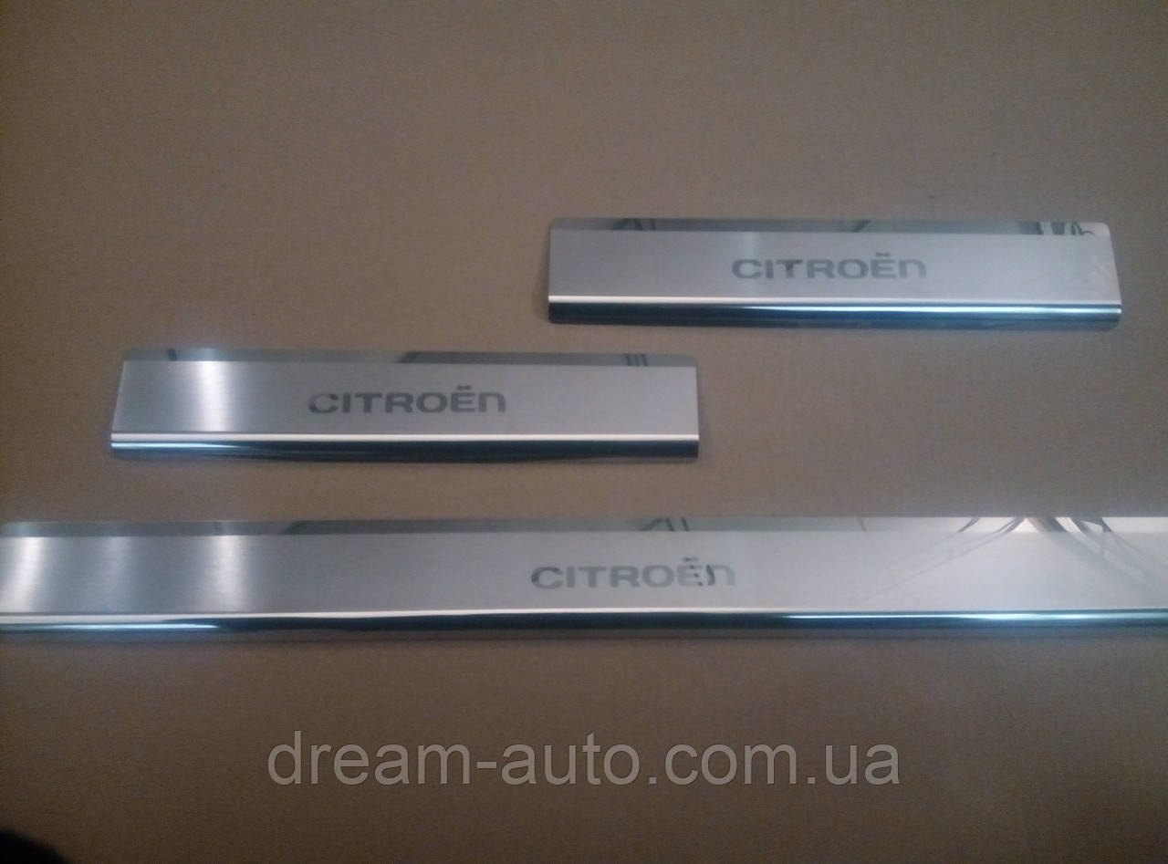Накладки на пороги преміум Citroen Spacetourer - Jumpy 2016+, фото 1