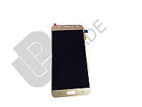 Дисплей модуль тачскрин Samsung J700 Galaxy J7 золотистый TFT