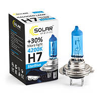 Галогенная лампа Solar H7 12V 55W PX26d StarBlue 4200K (1247)