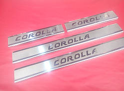 Накладки на пороги Corolla 2013-2018