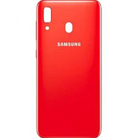 Задняя крышка Samsung A105 Galaxy A10 красная оригинал + стекло камеры