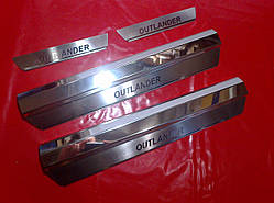 Накладки на пороги MITSUBISHI OUTLANDER 2001-2006