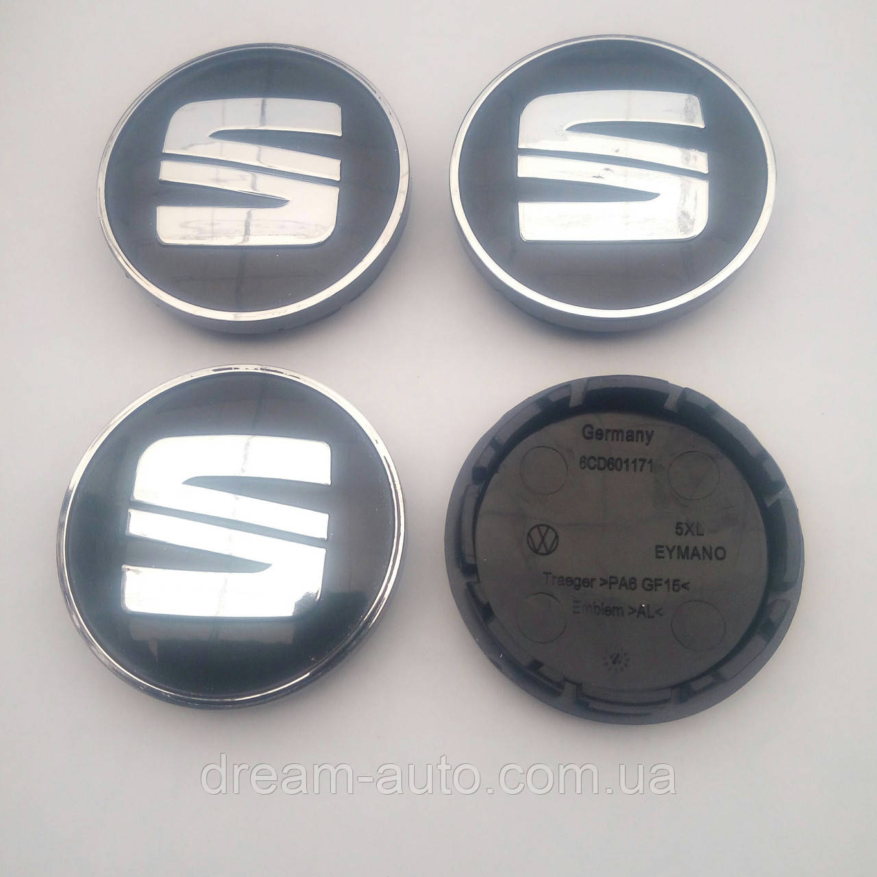 Ковпачки в диски Seat 52-56 мм 6CD601171