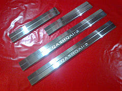 Накладки на пороги NISSAN QASHQAI+2