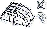 Каркас теплиці  "Західна-6х10" 6х10х3м труба 40х20, фото 5